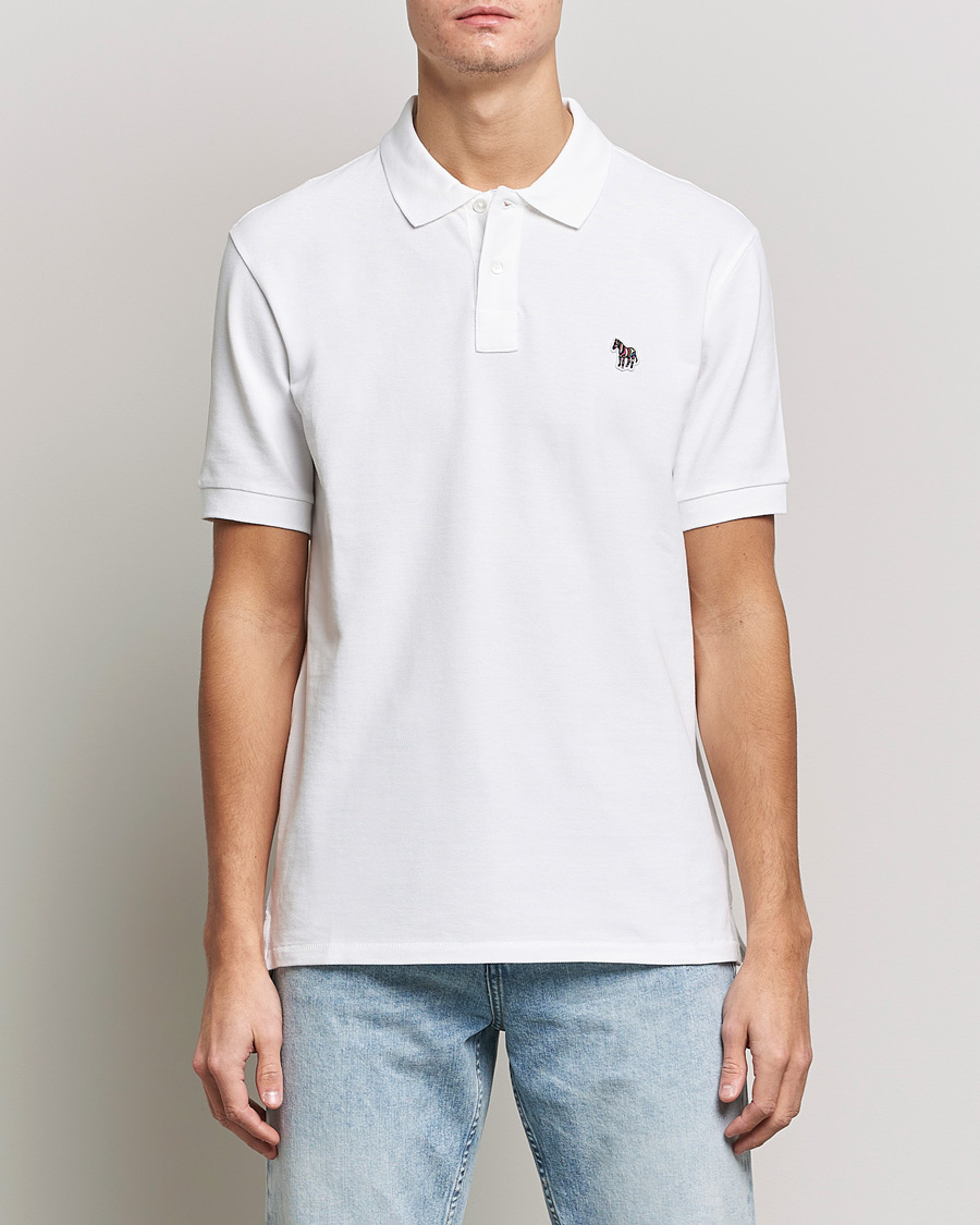 Herr | Best of British | PS Paul Smith | Regular Fit Zebra Polo White