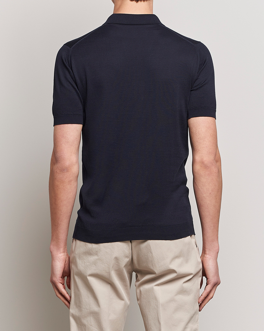 Herr | Pikéer | John Smedley | Adrian Slim Fit Sea Island Polo Navy