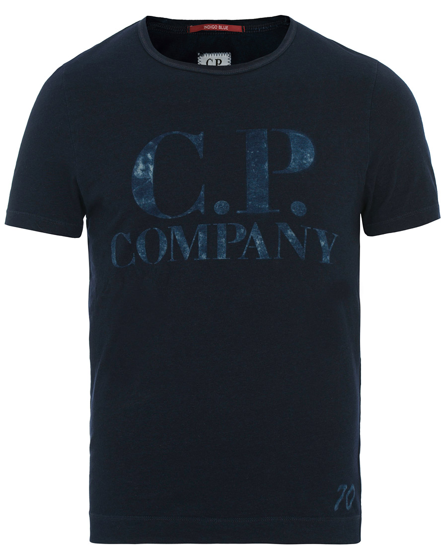 Herr | T-Shirts | C.P. Company | Printed Indigo Jersey Dark Navy