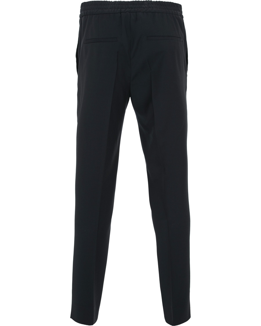 Herr | Byxor | J.Lindeberg | Sasha Comfort Wool Draw String Trousers Navy
