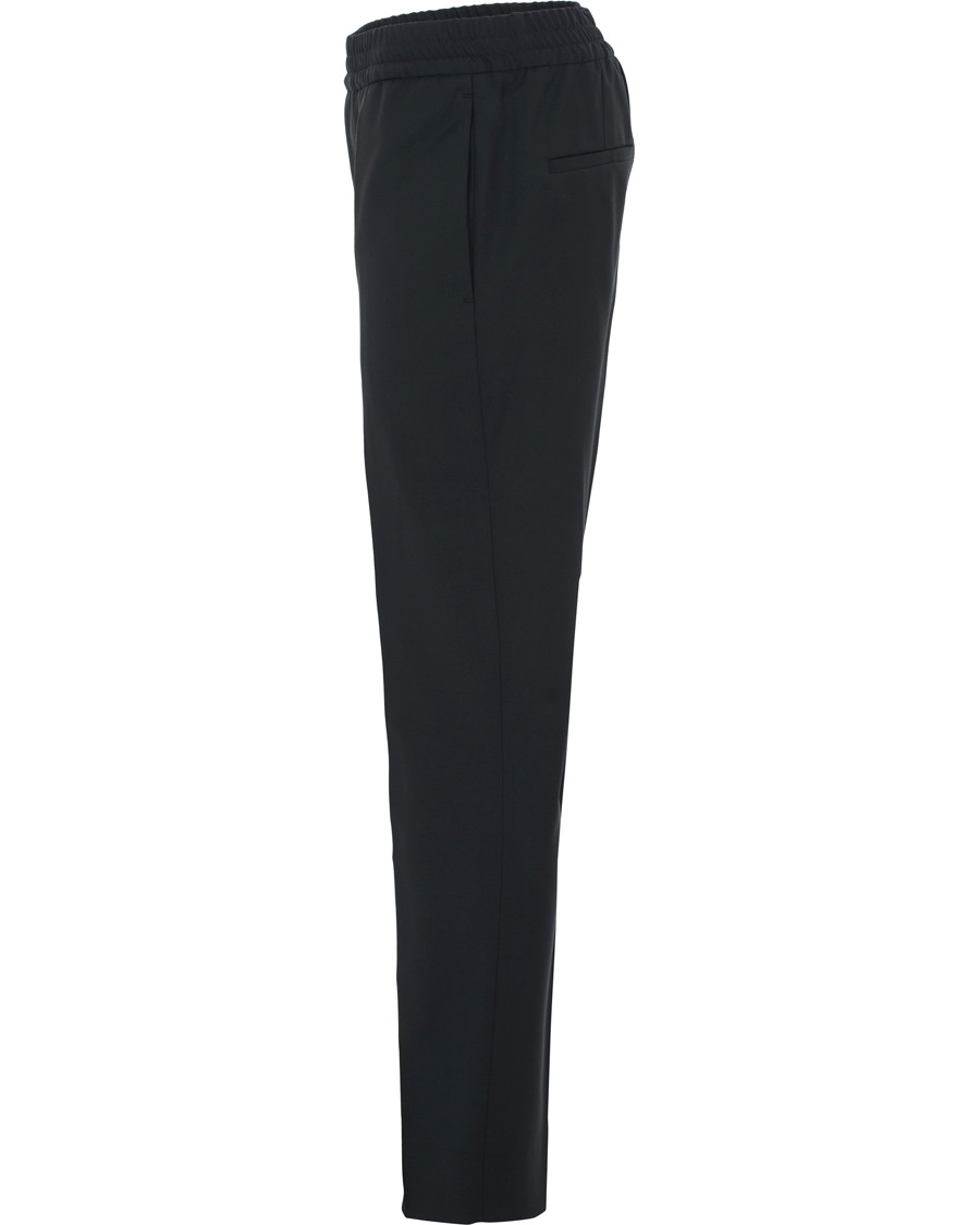 Herr | Byxor | J.Lindeberg | Sasha Comfort Wool Draw String Trousers Navy
