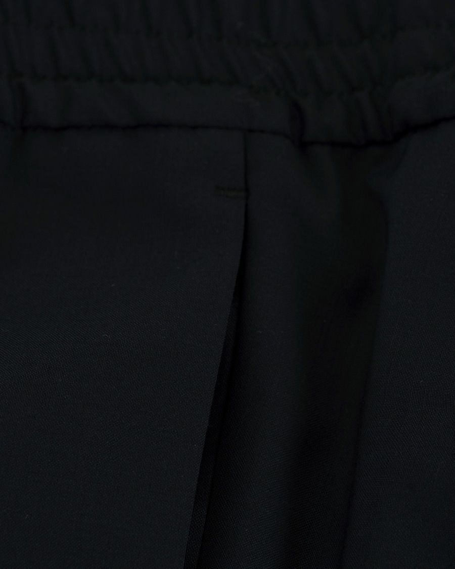 Herr | Byxor | J.Lindeberg | Sasha Comfort Wool Draw String Trousers Navy