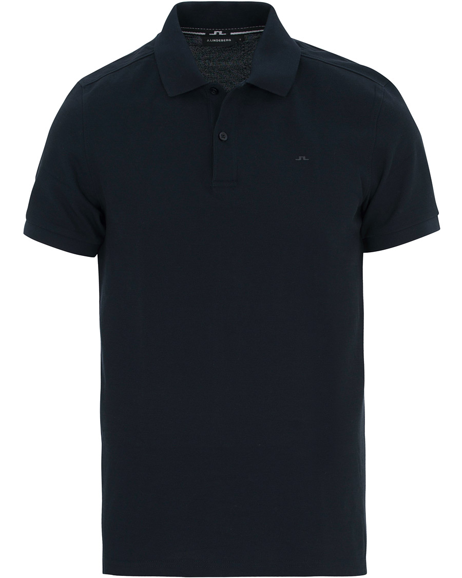 Herr | Pikéer | J.Lindeberg | Slim Fit Troy Clean Pique Navy