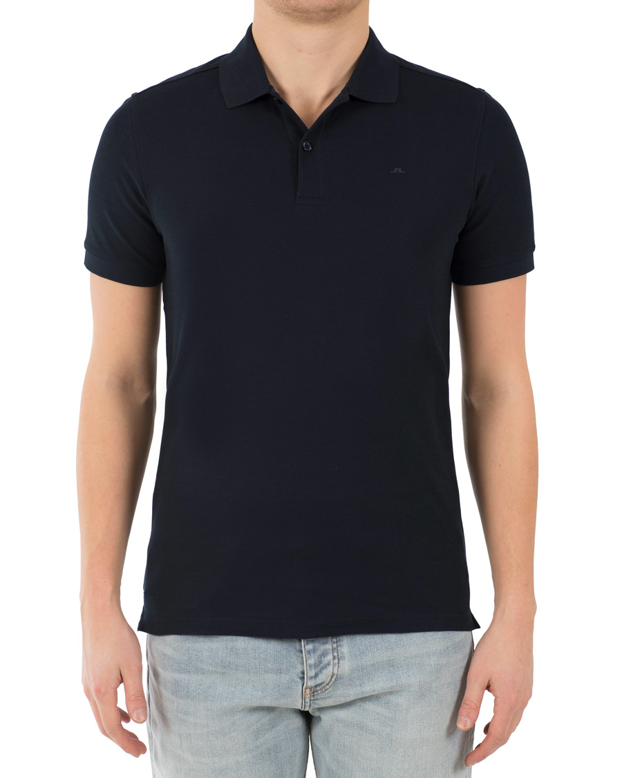 Herr | Pikéer | J.Lindeberg | Slim Fit Troy Clean Pique Navy