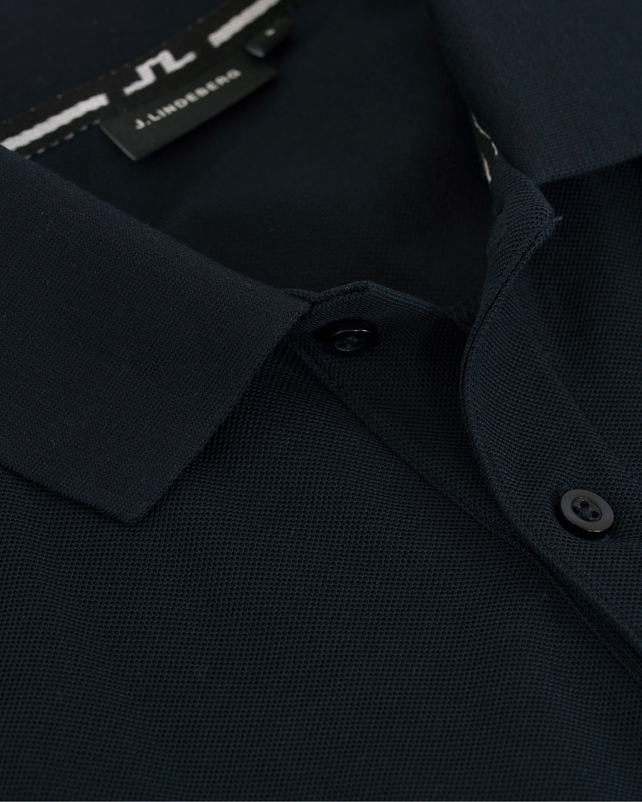 Herr | Pikéer | J.Lindeberg | Slim Fit Troy Clean Pique Navy
