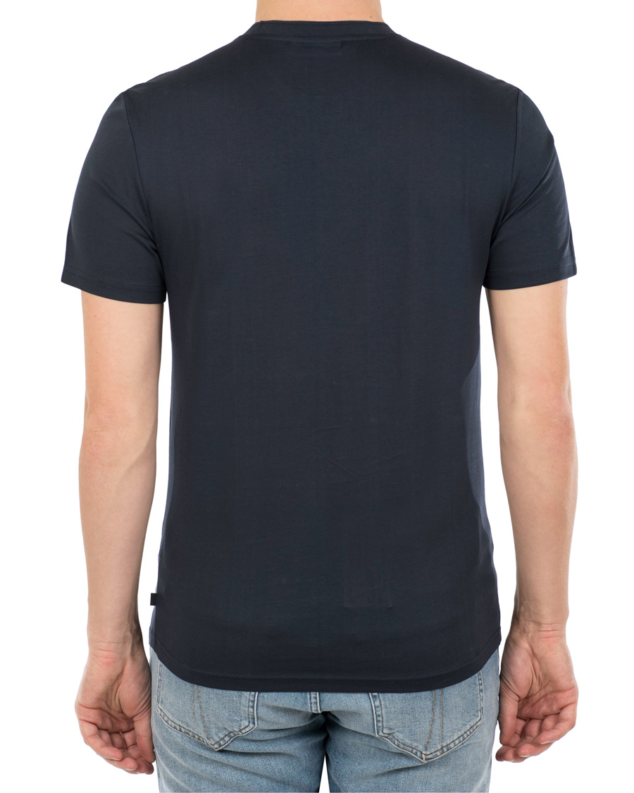 Herr | T-Shirts | J.Lindeberg | Silo Fine Cotton Crew Neck Tee Navy