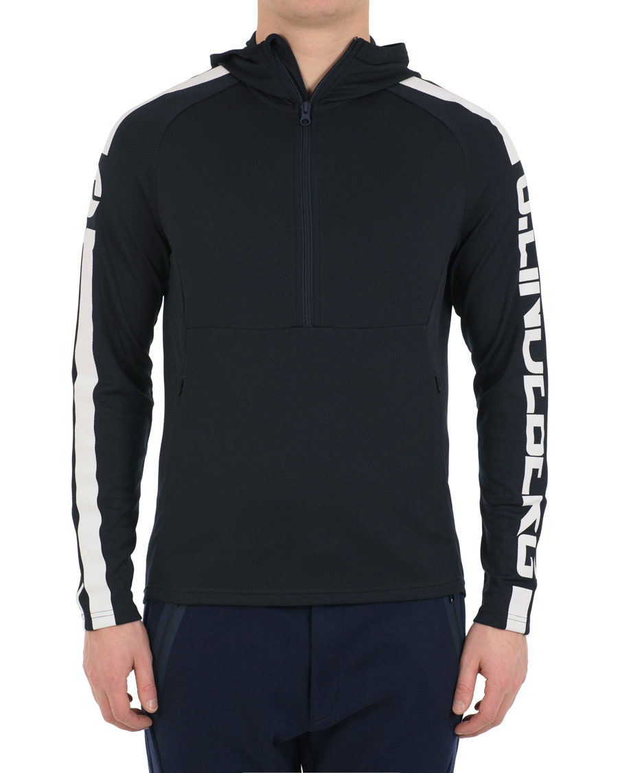Herr | Tröjor | J.Lindeberg | Colin Double Mesh Hoodie Navy