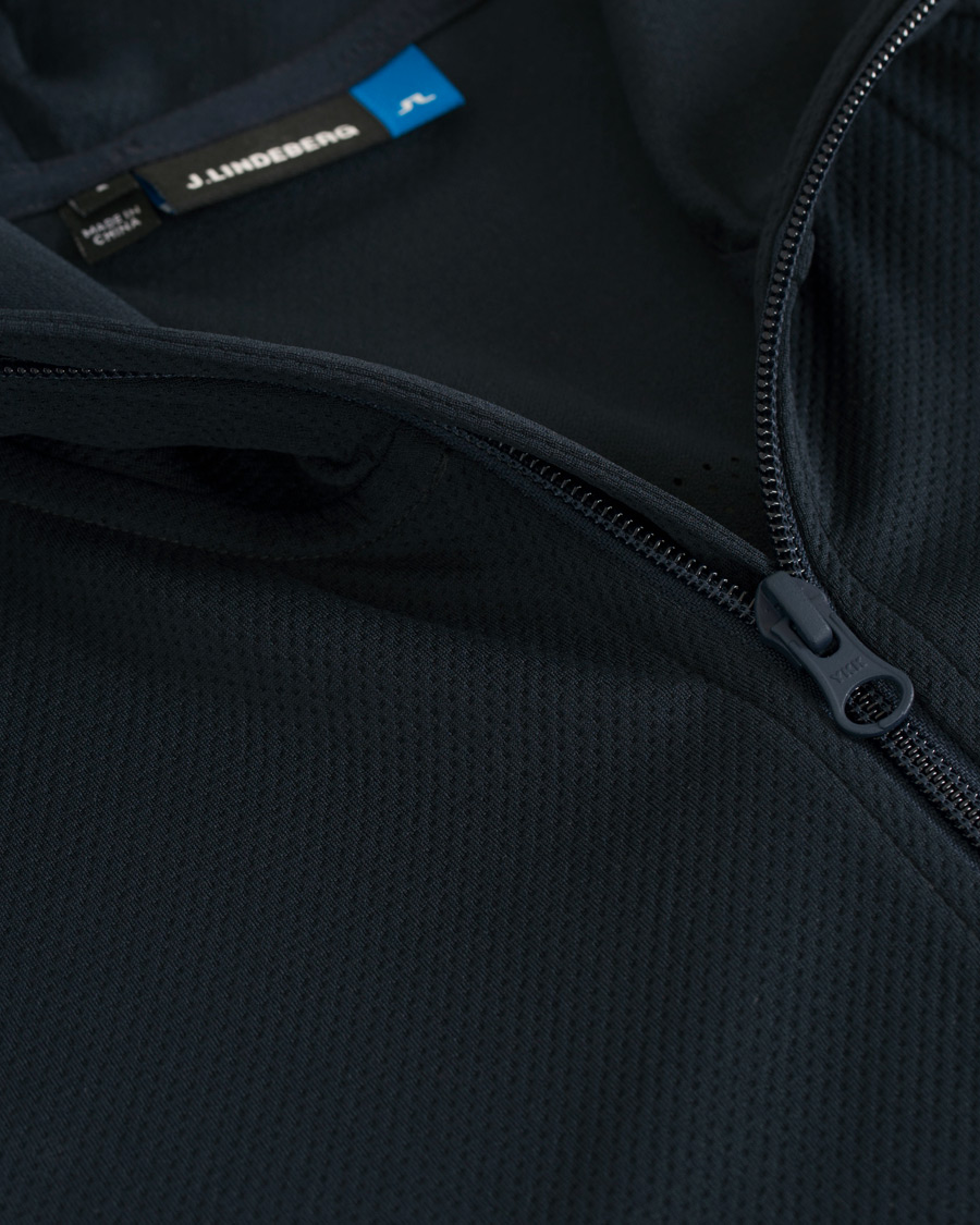 Herr | Tröjor | J.Lindeberg | Colin Double Mesh Hoodie Navy
