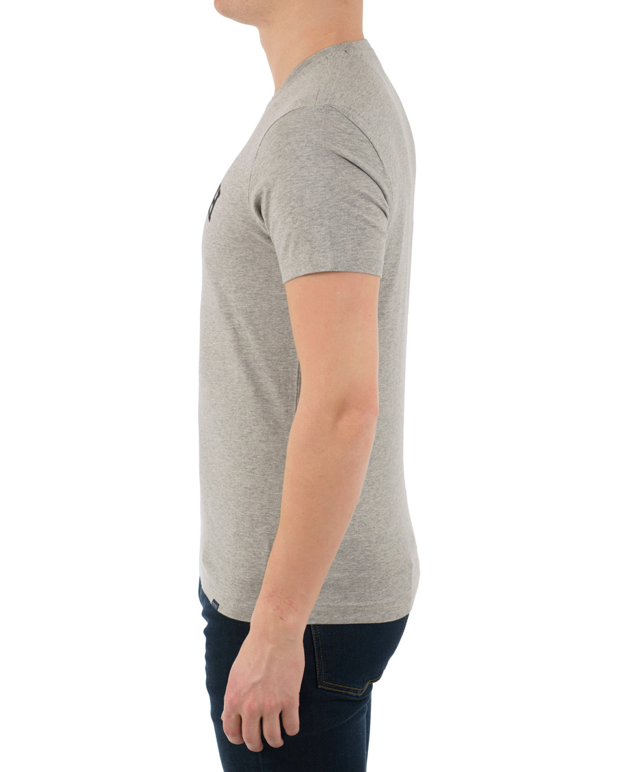 Herr | T-Shirts | Woolrich | Logo Crew Neck Tee Light Grey Melange