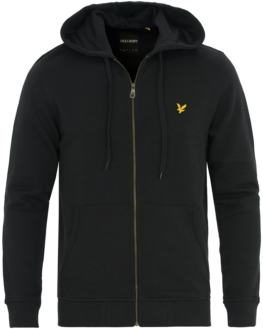 Herr | Tröjor | Lyle & Scott | Zip Through Hoodie True Black