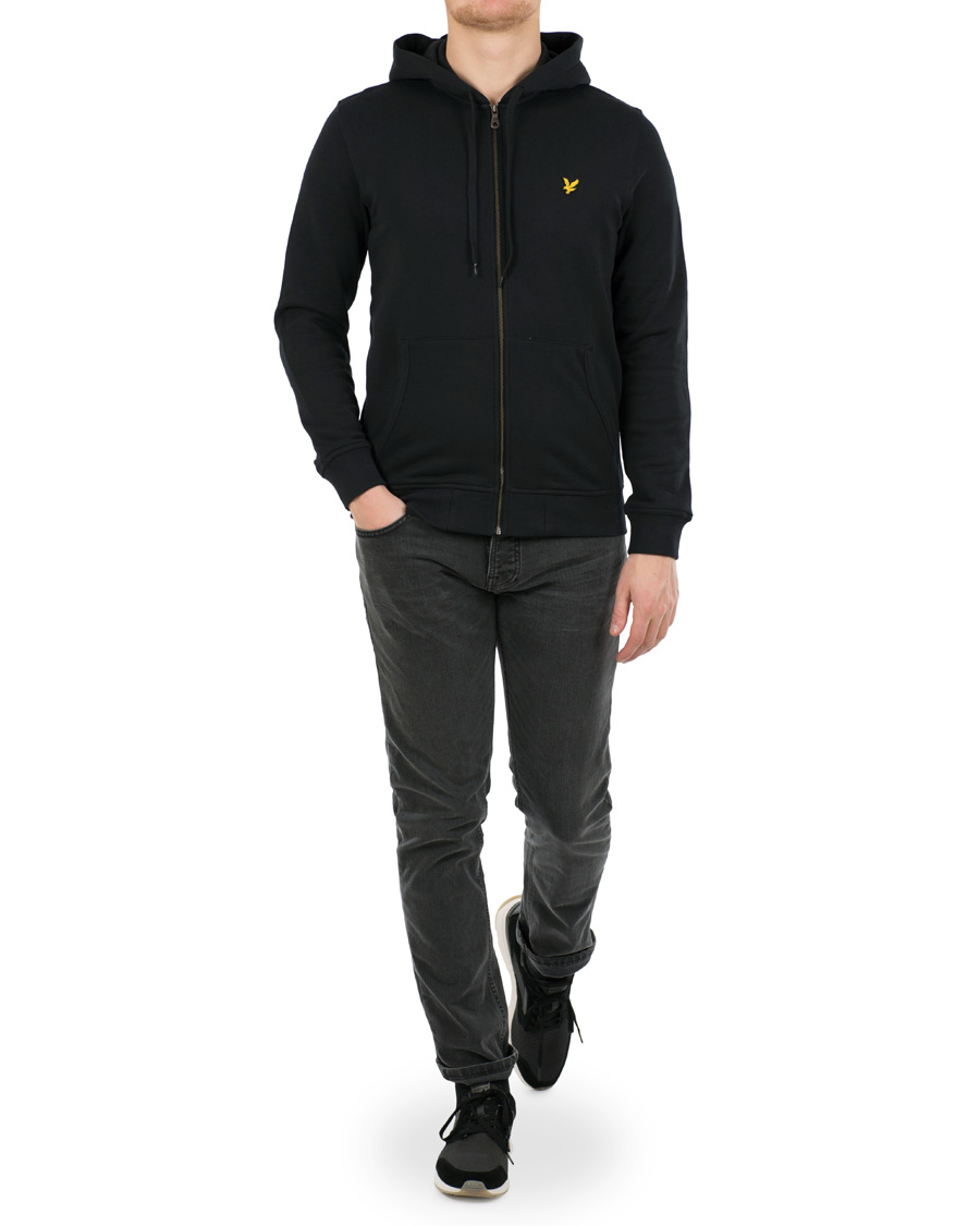 Herr | Tröjor | Lyle & Scott | Zip Through Hoodie True Black