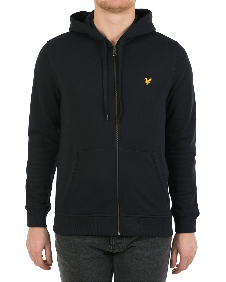 Herr | Tröjor | Lyle & Scott | Zip Through Hoodie True Black