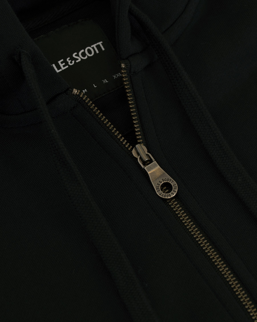 Herr | Tröjor | Lyle & Scott | Zip Through Hoodie True Black