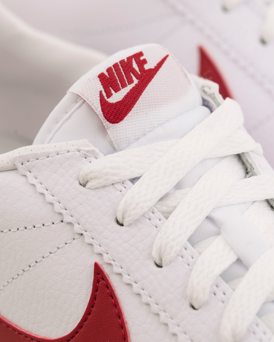 Herr | Nike Cortez Leather Sneaker White/Red | Nike | Cortez Leather Sneaker White/Red
