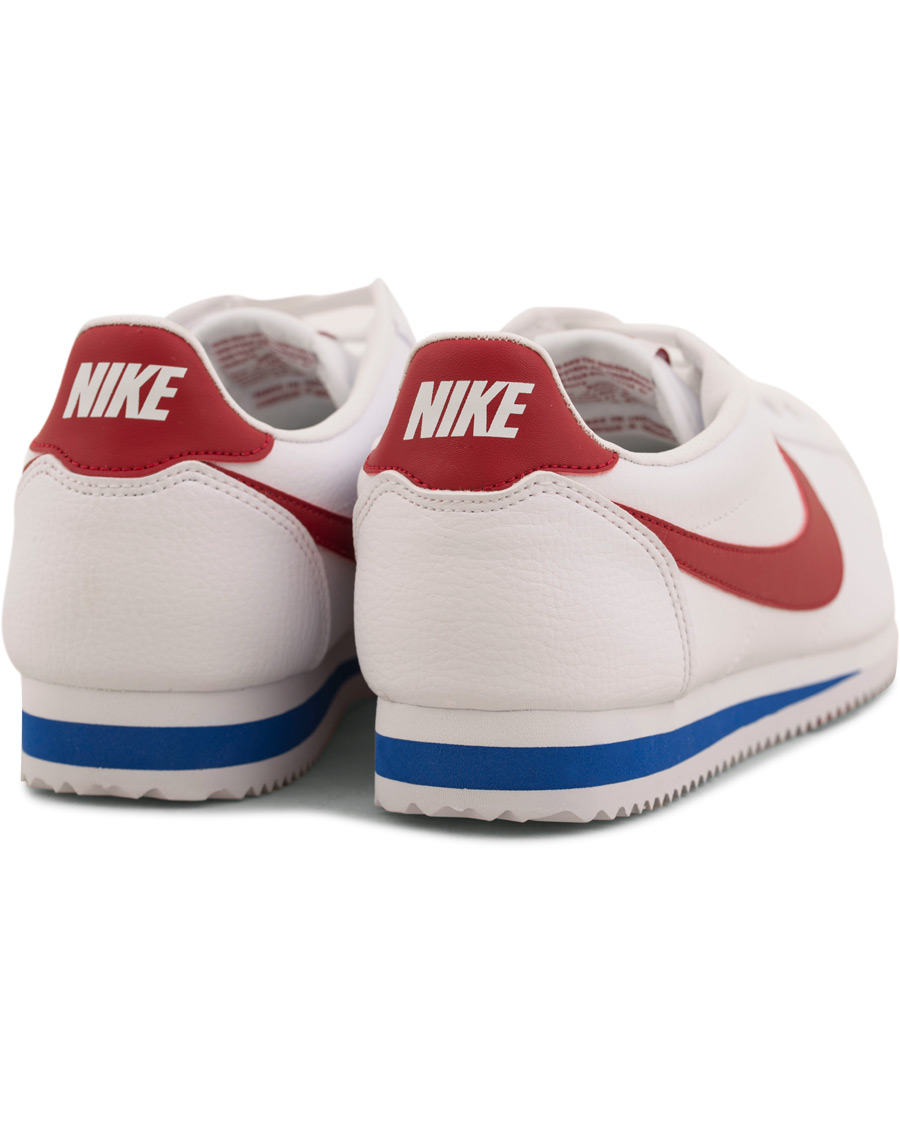 Herr | Nike Cortez Leather Sneaker White/Red | Nike | Cortez Leather Sneaker White/Red