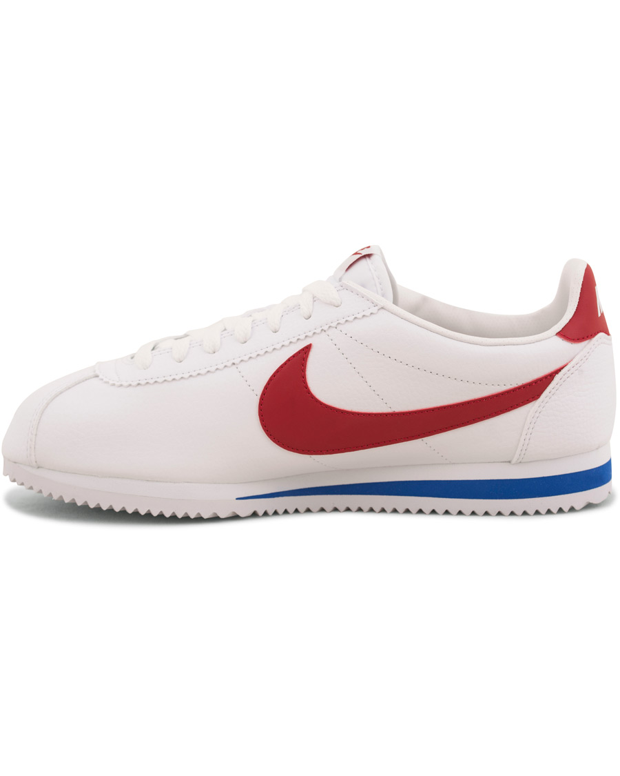 Herr | Nike Cortez Leather Sneaker White/Red | Nike | Cortez Leather Sneaker White/Red