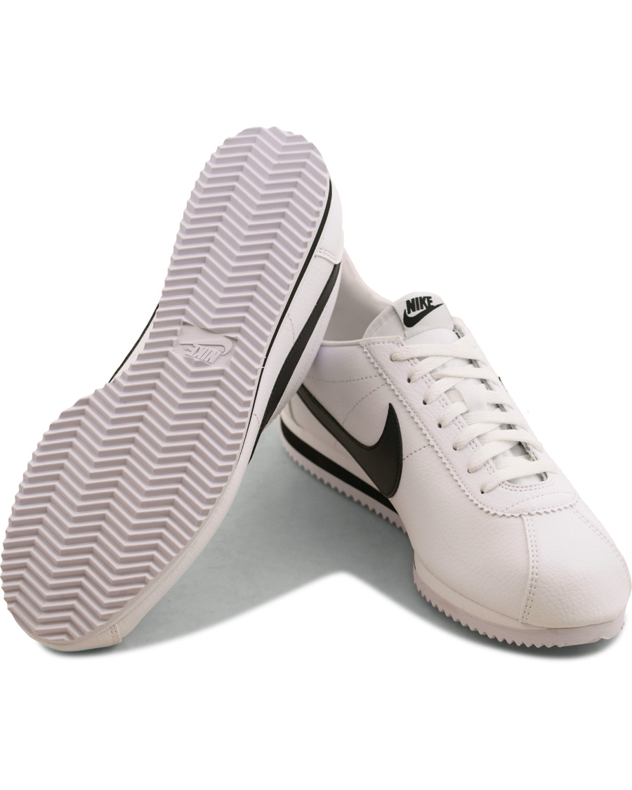 Herr | Nike Cortez Leather Sneaker White/Black | Nike | Cortez Leather Sneaker White/Black
