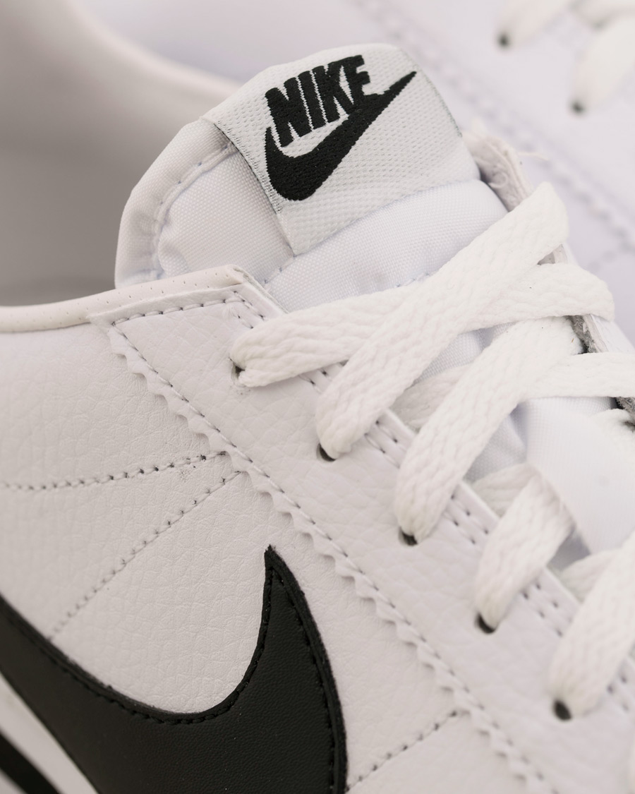 Herr | Nike Cortez Leather Sneaker White/Black | Nike | Cortez Leather Sneaker White/Black