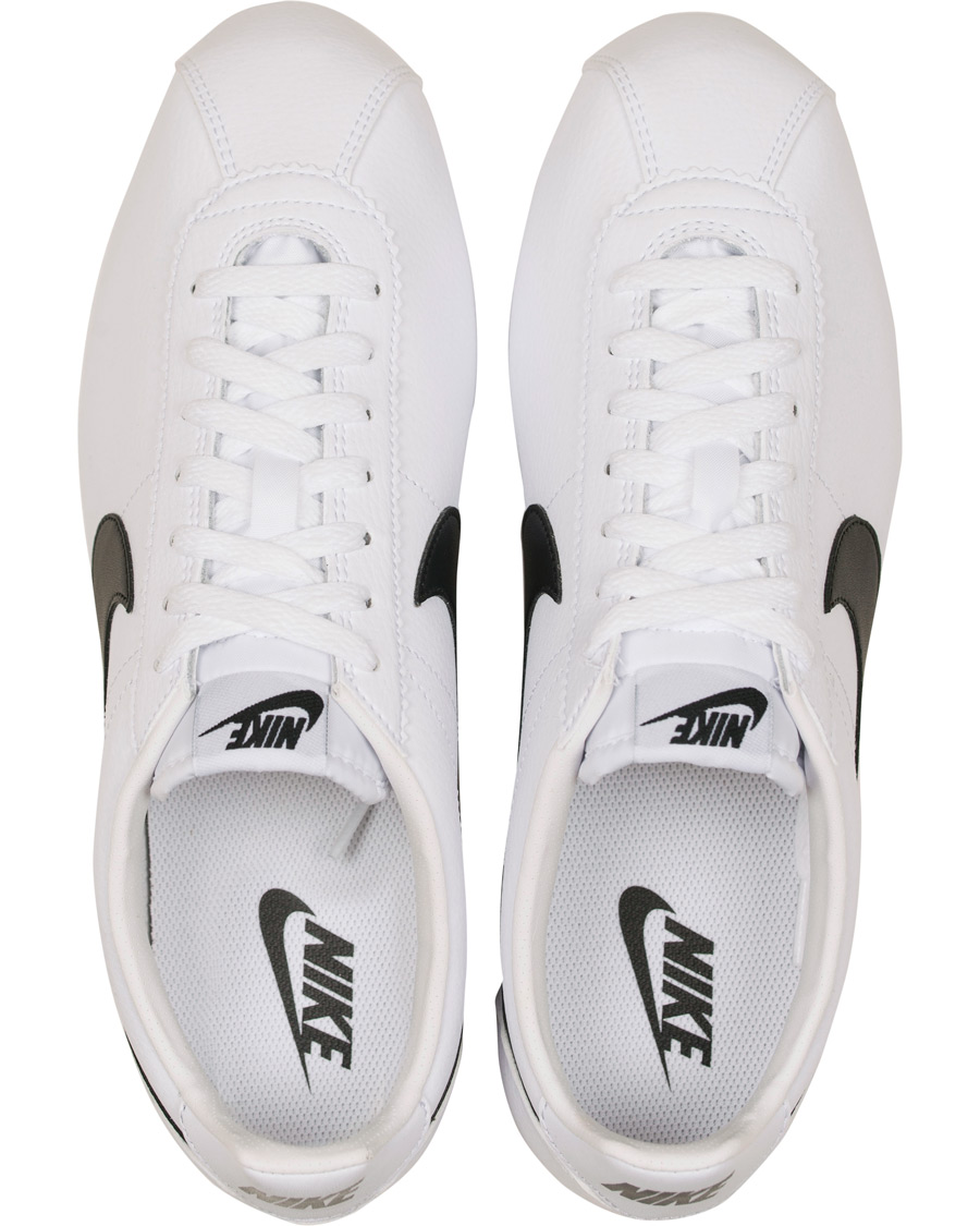 Herr | Nike Cortez Leather Sneaker White/Black | Nike | Cortez Leather Sneaker White/Black