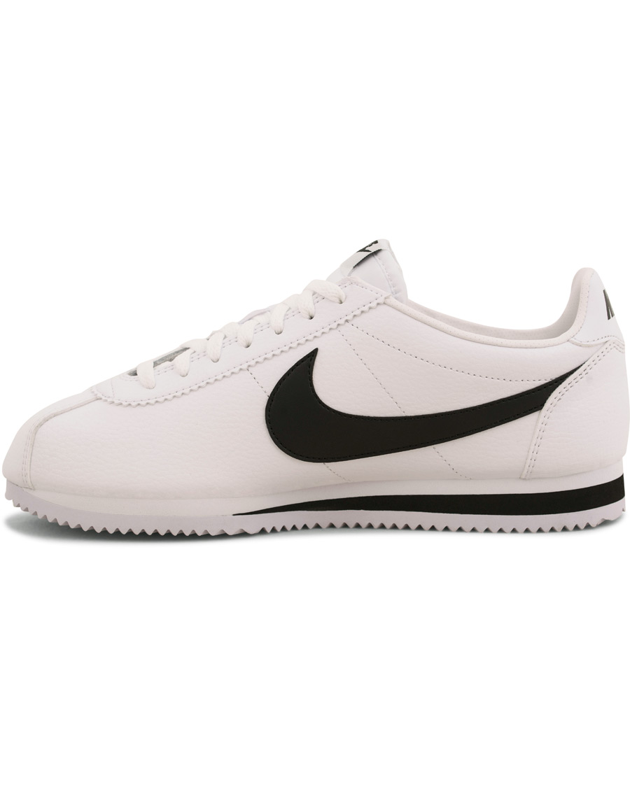 Herr | Nike Cortez Leather Sneaker White/Black | Nike | Cortez Leather Sneaker White/Black