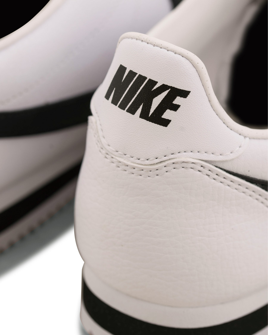 Herr | Nike Cortez Leather Sneaker White/Black | Nike | Cortez Leather Sneaker White/Black