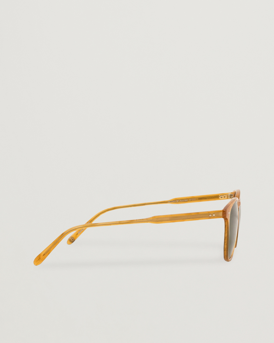 Herr | Solglasögon | Garrett Leight | Brooks 47 Sunglasses Butterscotch/Green Polarized