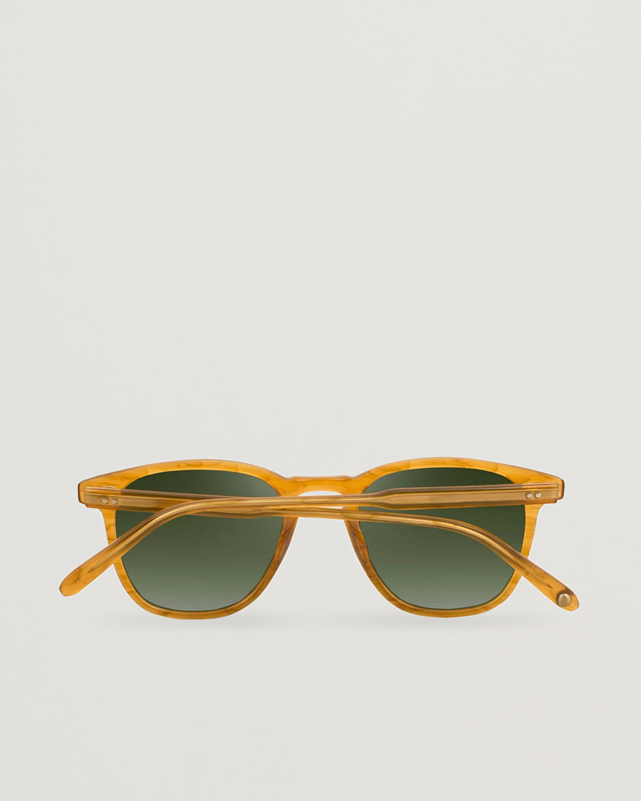 Herr | Solglasögon | Garrett Leight | Brooks 47 Sunglasses Butterscotch/Green Polarized