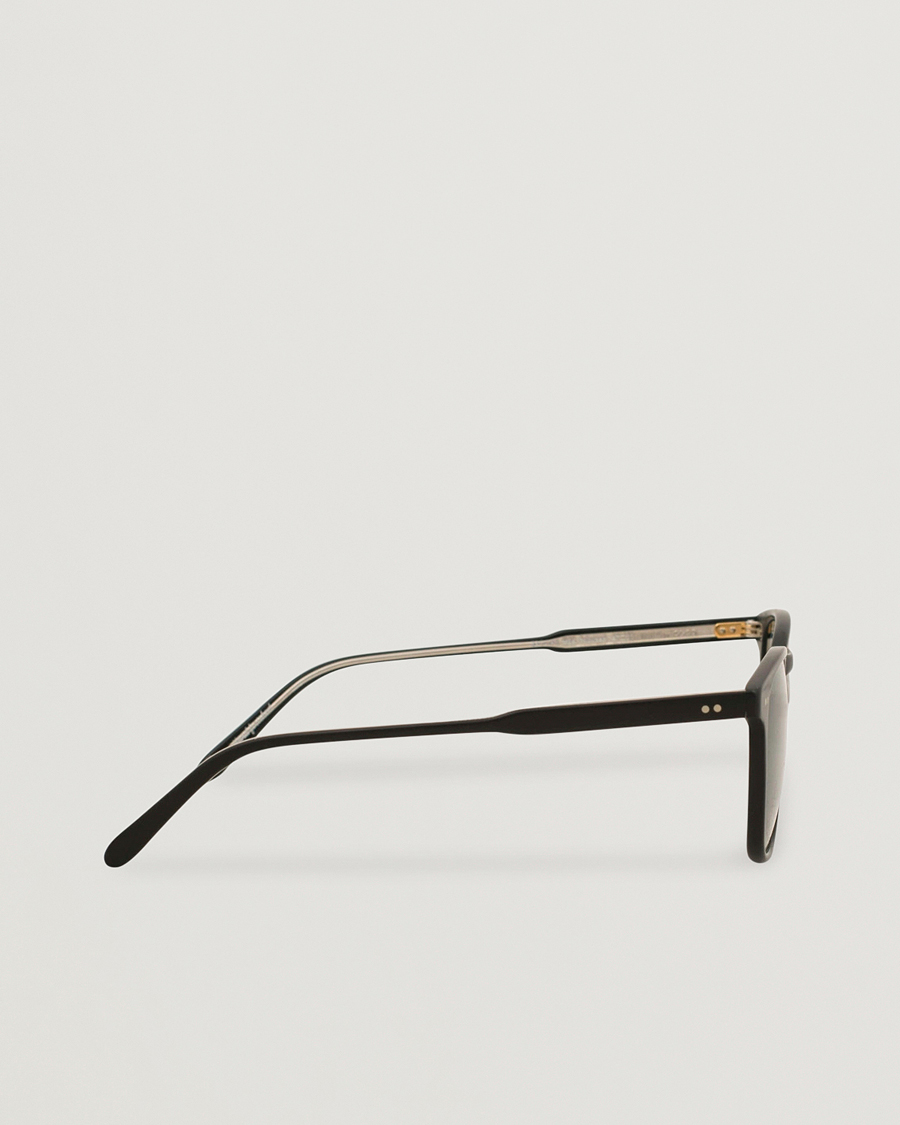 Herr | Solglasögon | Garrett Leight | Brooks 47 Sunglasses Matte Black/Blue Smoke Polarized