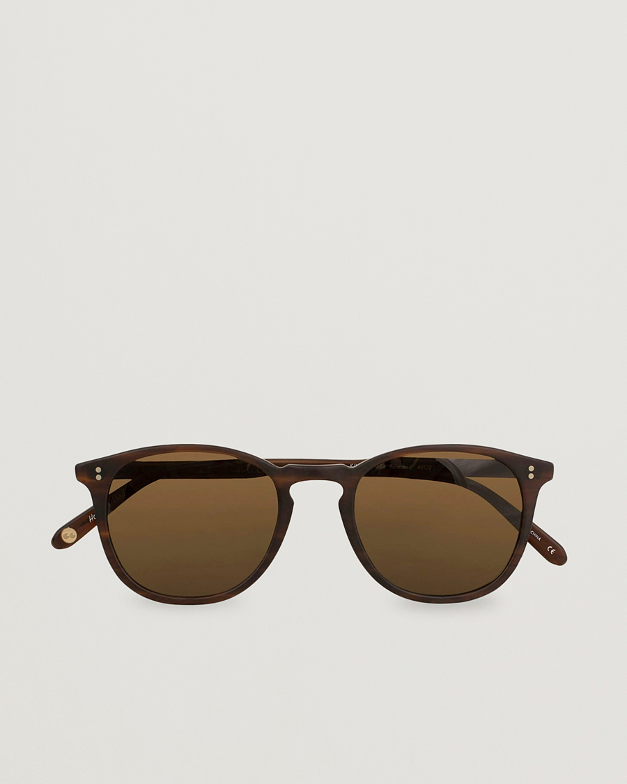 Herr | Solglasögon | Garrett Leight | Kinney 49 Sunglasses Matte Brandy Tortoise/Brown Polarized