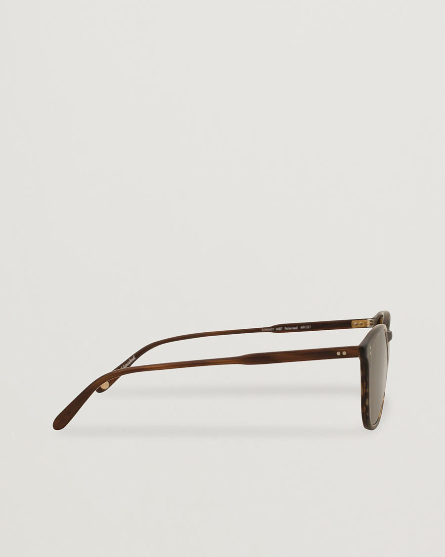 Herr | Solglasögon | Garrett Leight | Kinney 49 Sunglasses Matte Brandy Tortoise/Brown Polarized