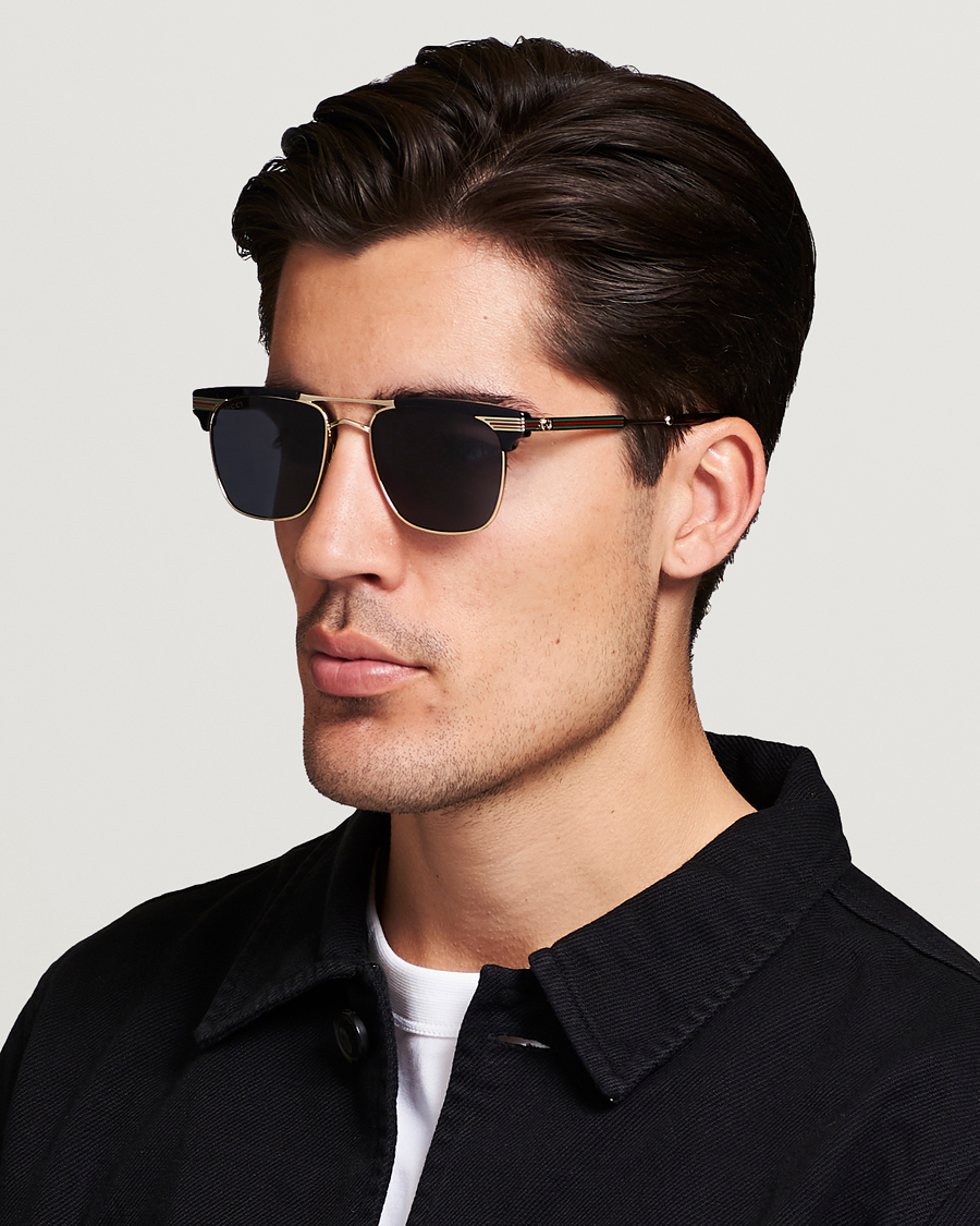 Herr | D-formade solglasögon | Gucci | GG0287S Sunglasses Black