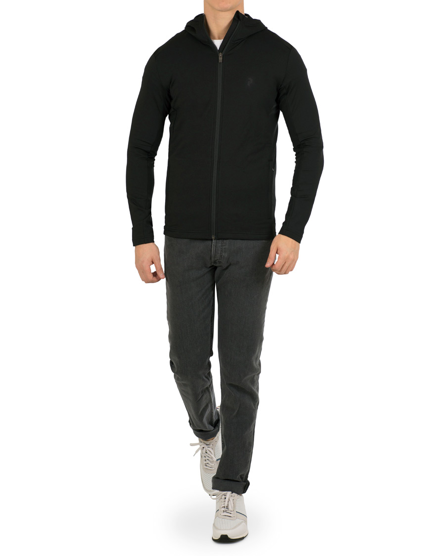 Herr | Tröjor | Peak Performance | Ace Mid Tech Full Zip Hoodie Black