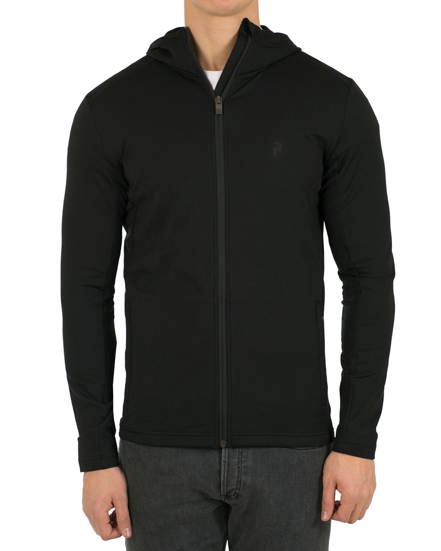 Herr | Tröjor | Peak Performance | Ace Mid Tech Full Zip Hoodie Black