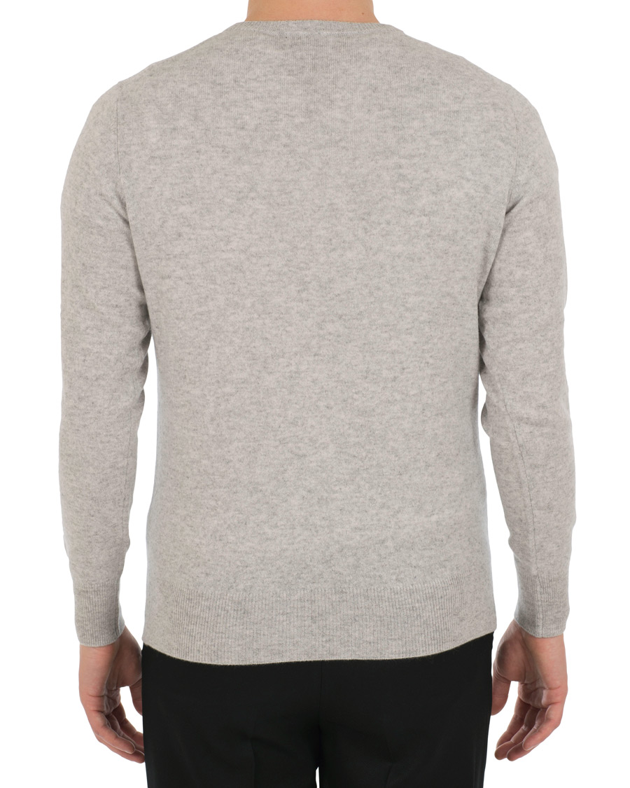 Herr | Tröjor | Soft Goat | Cashmere O-neck Light Grey