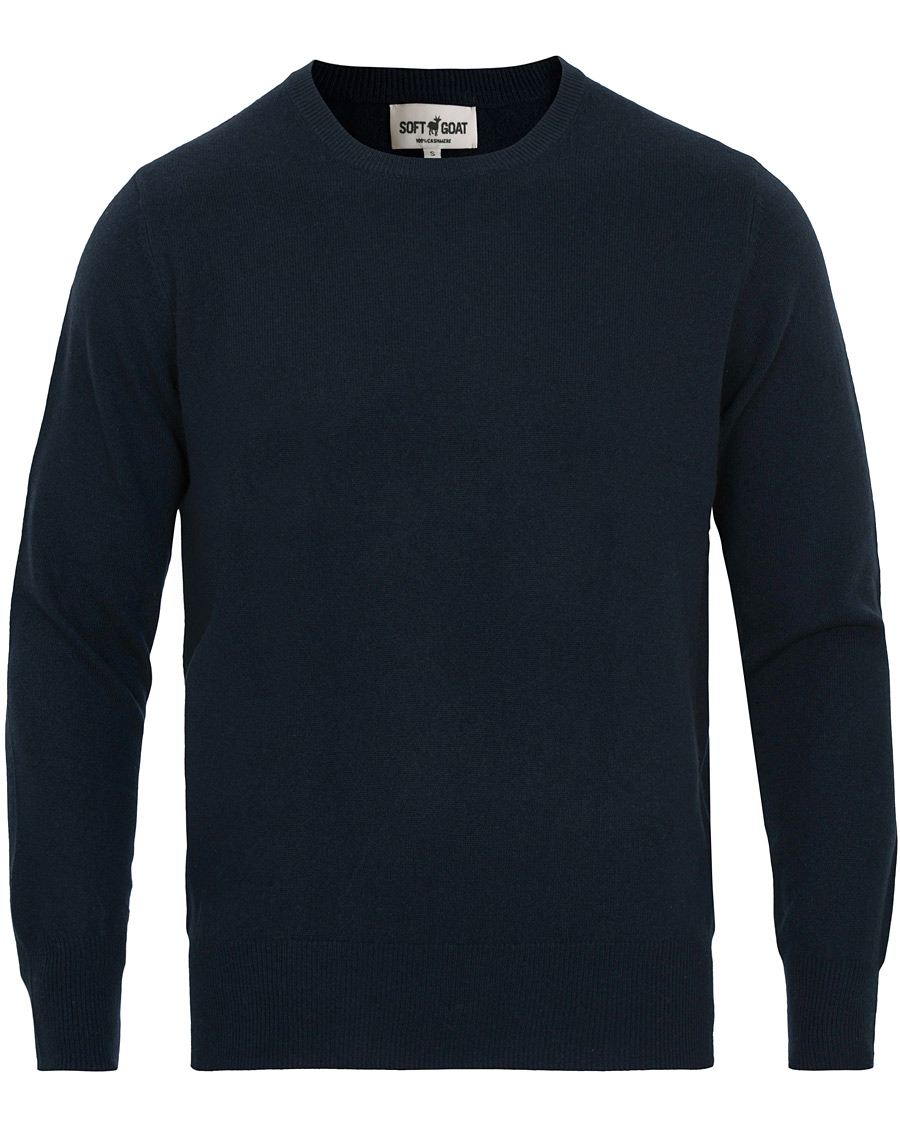 Herr | Tröjor | Soft Goat | Cashmere O-neck Navy