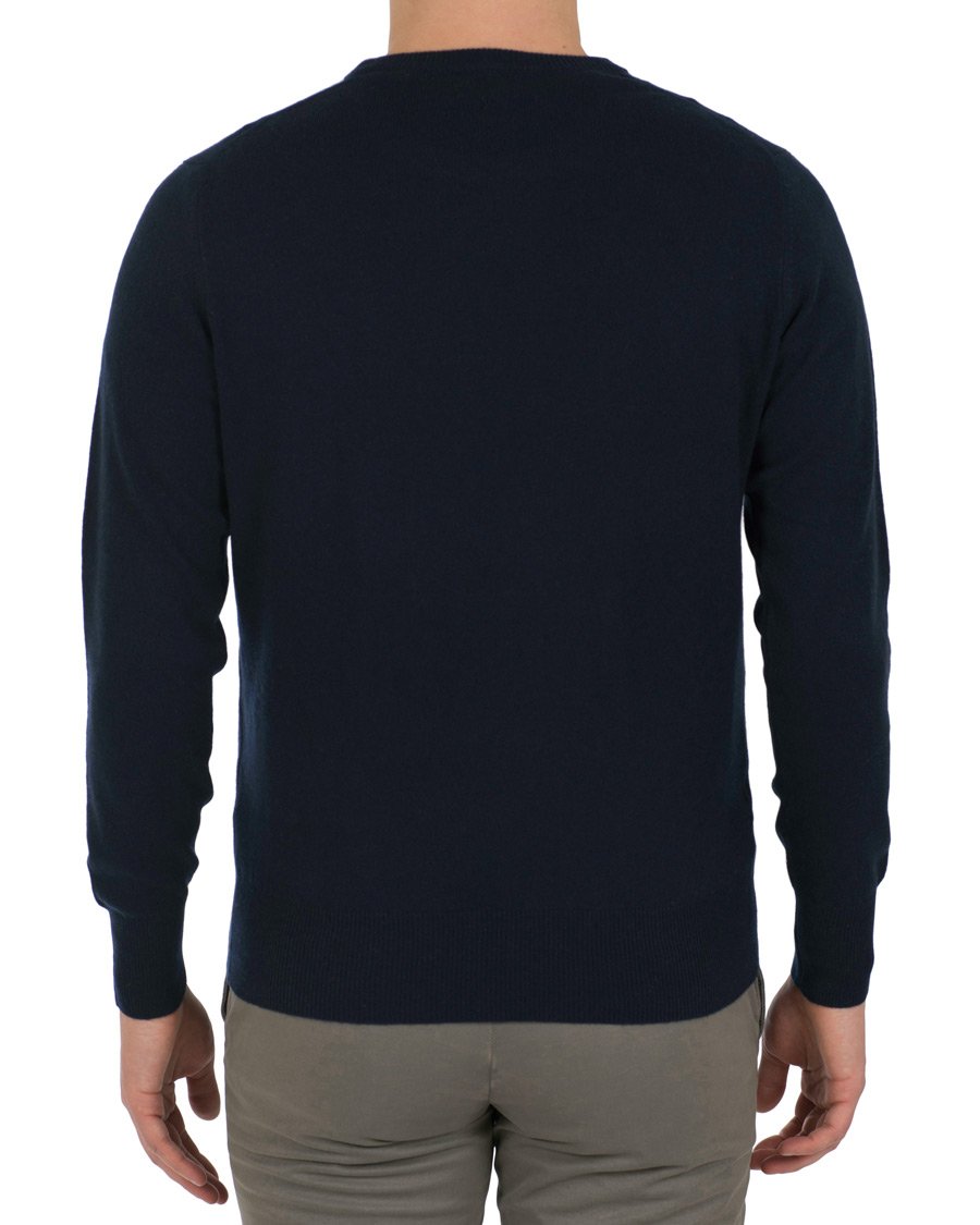 Herr | Tröjor | Soft Goat | Cashmere O-neck Navy