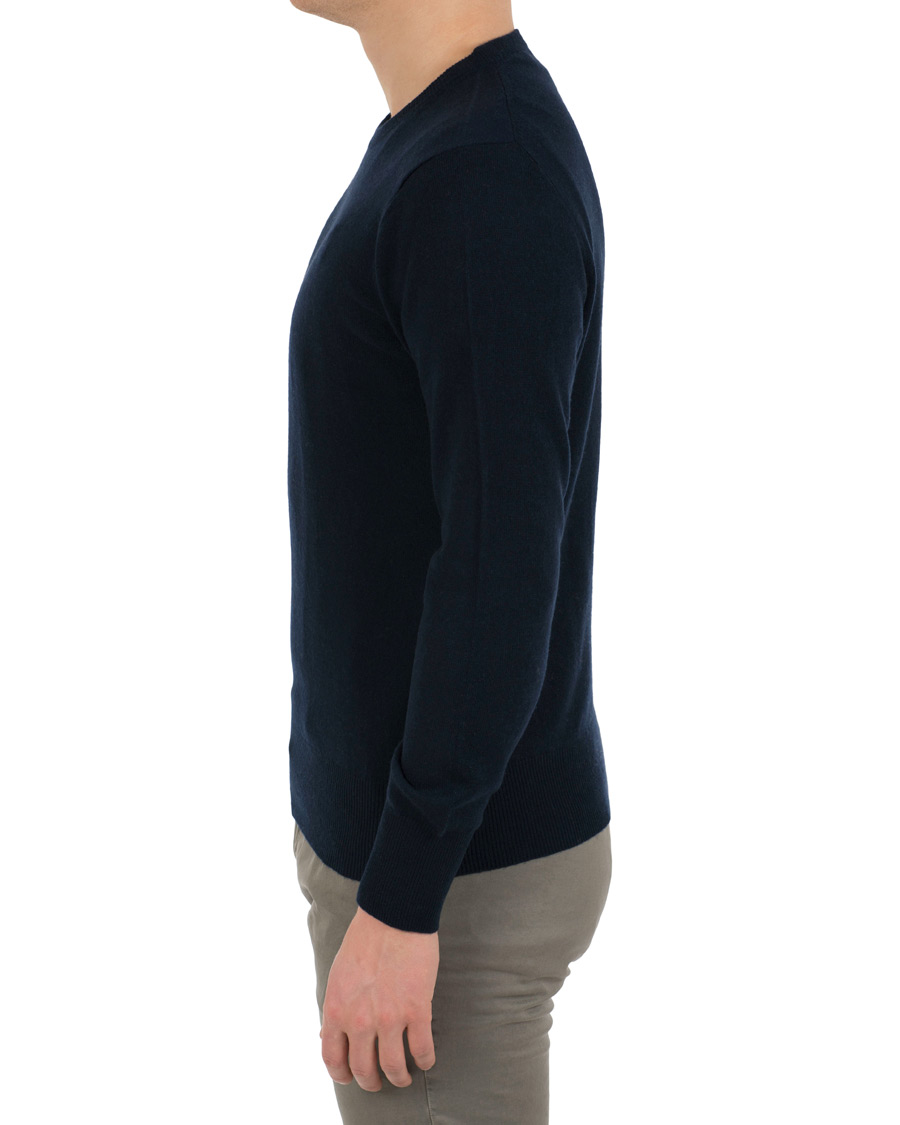 Herr | Tröjor | Soft Goat | Cashmere O-neck Navy
