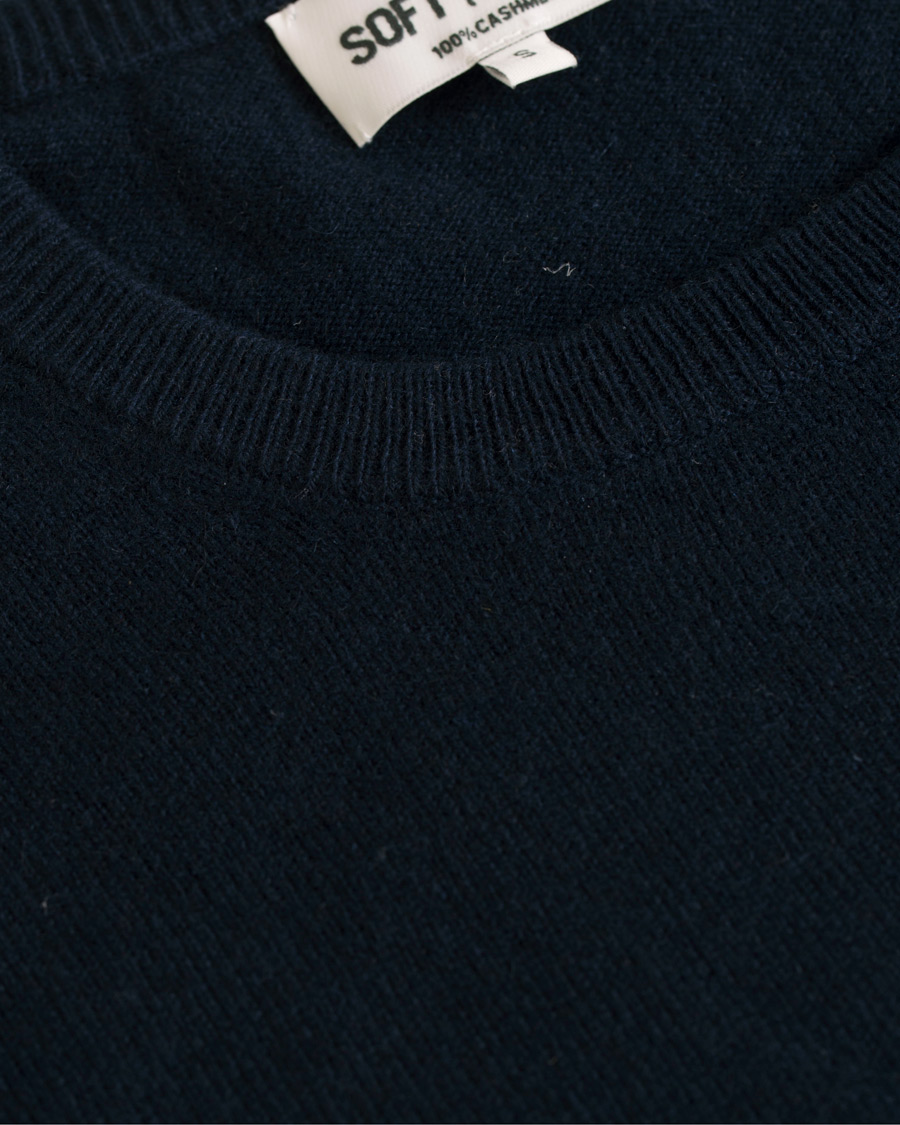 Herr | Tröjor | Soft Goat | Cashmere O-neck Navy