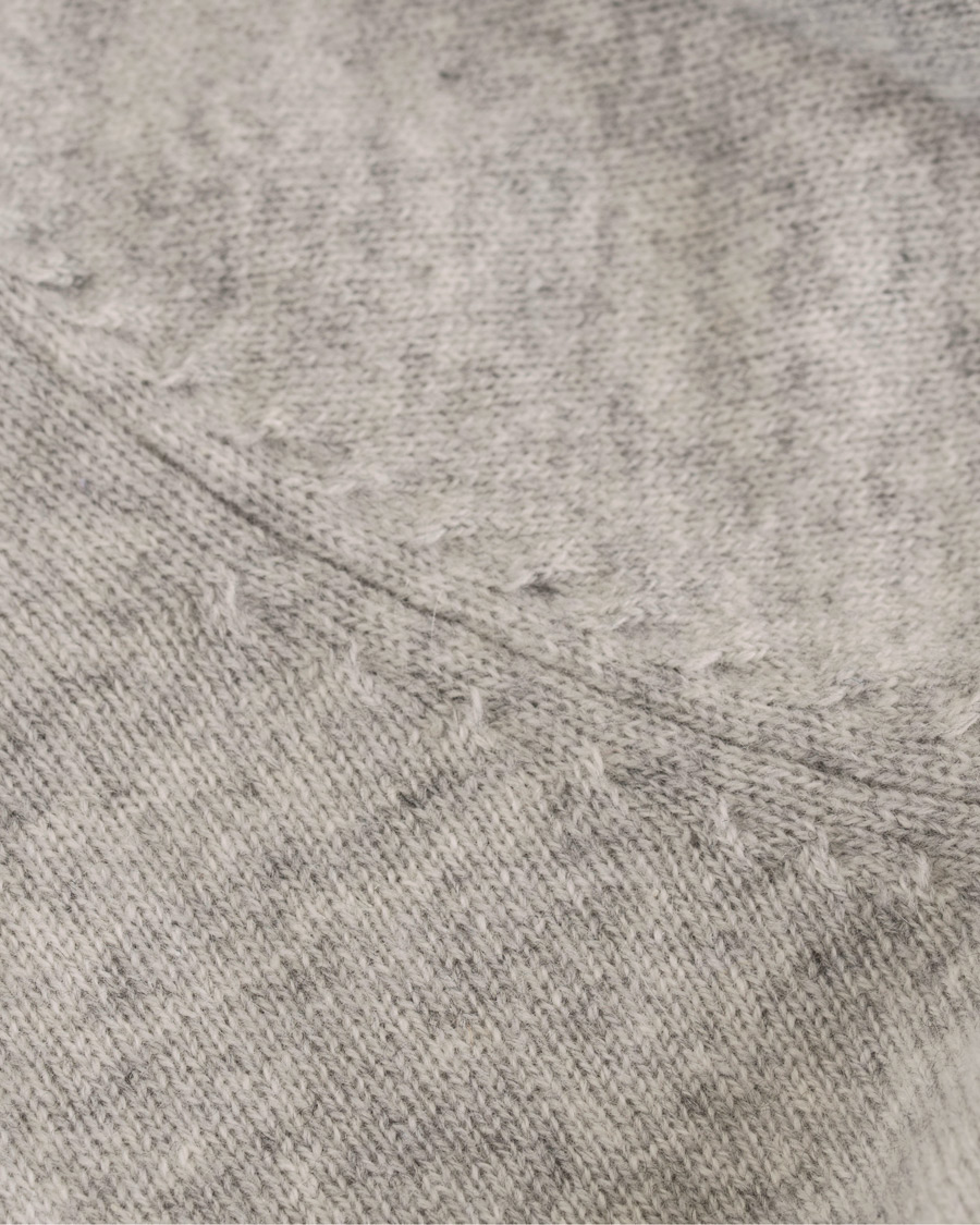 Herr | Tröjor | Soft Goat | Cashmere Full Zip Hoodie Light Grey