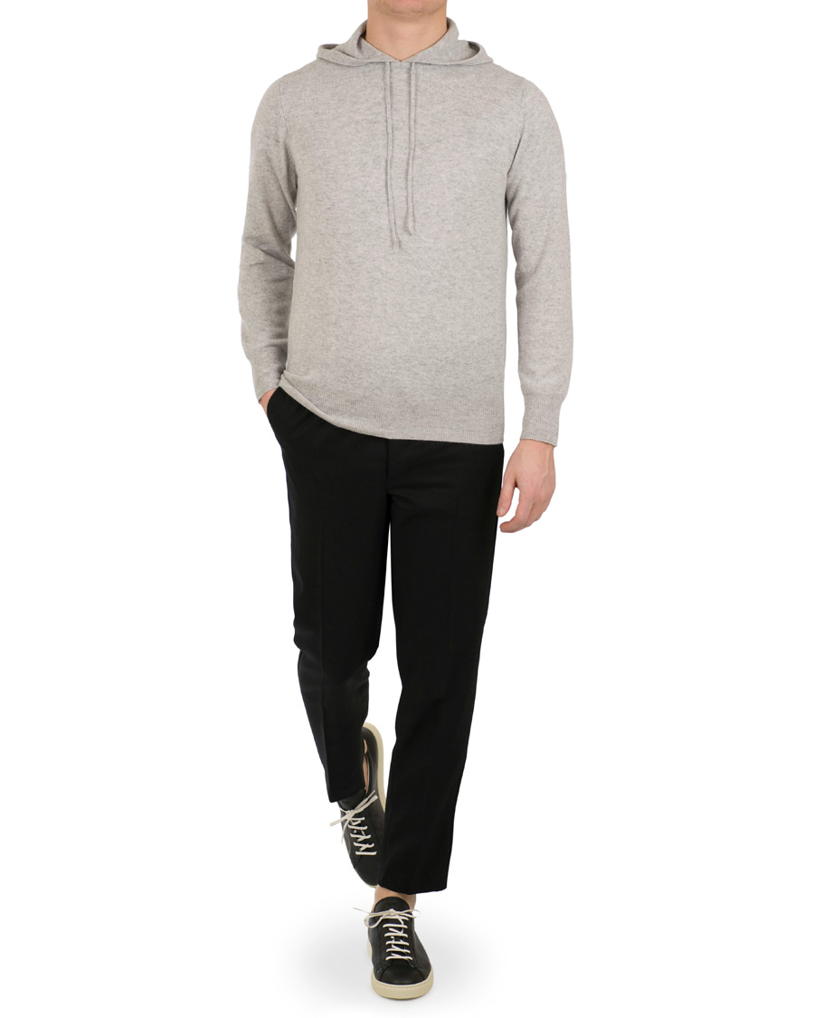 Herr | Tröjor | Soft Goat | Cashmere Hoodie Light Grey