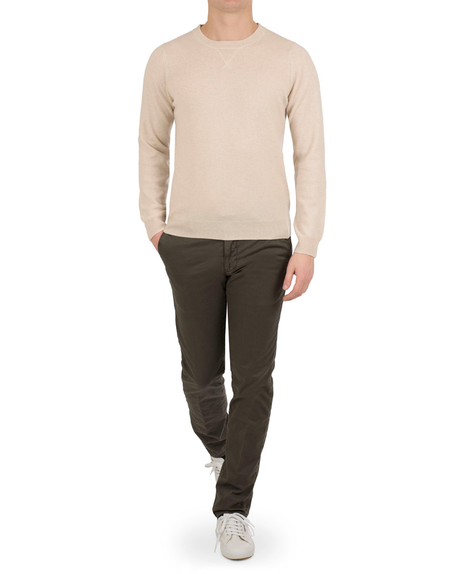 Herr | Tröjor | Soft Goat | Cashmere College Beige