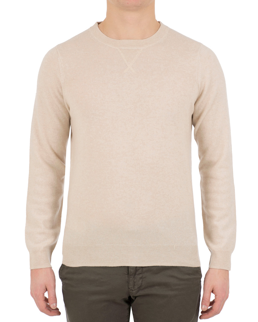 Herr | Tröjor | Soft Goat | Cashmere College Beige