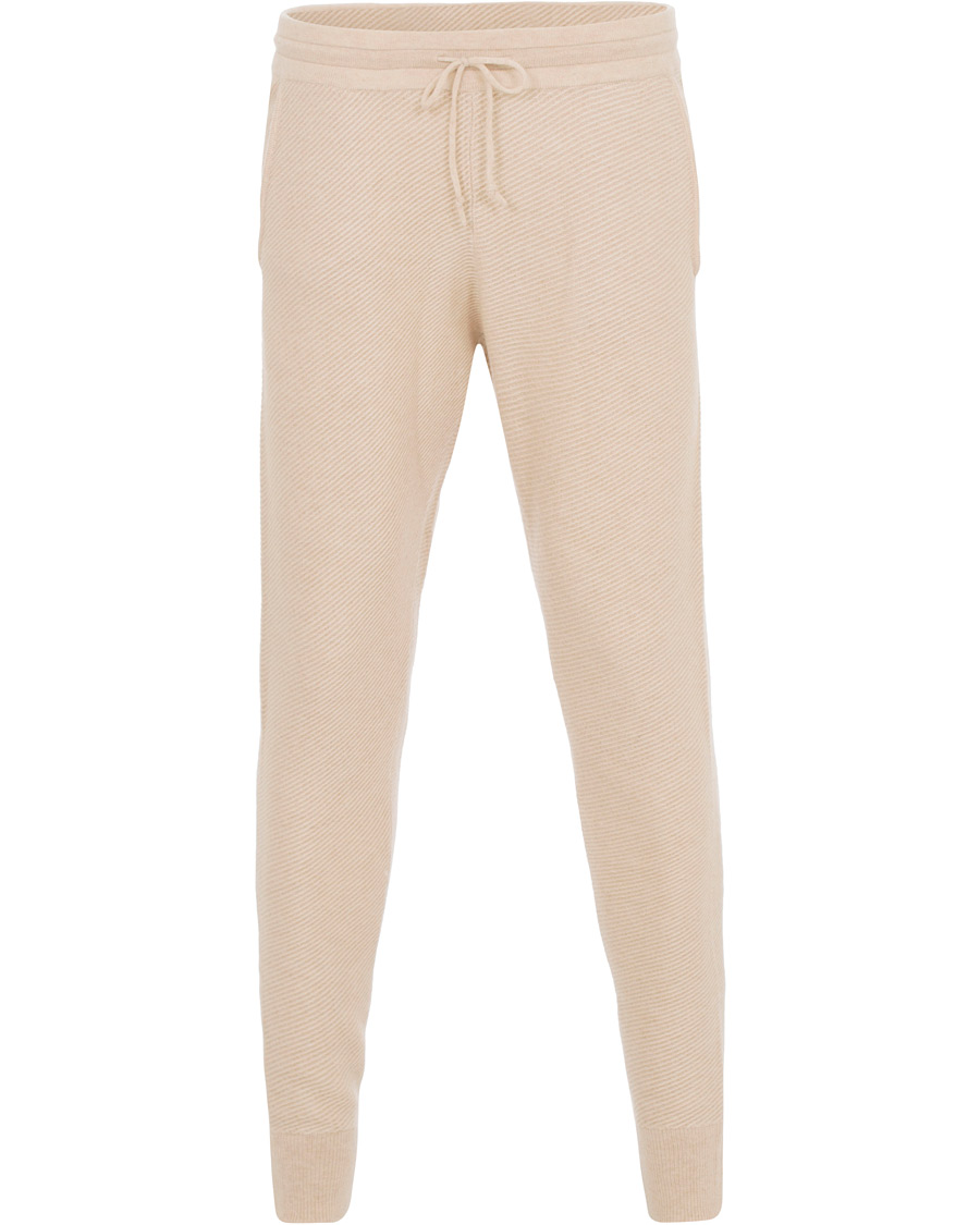 Herr | Byxor | Soft Goat | Cashmere Pants Beige