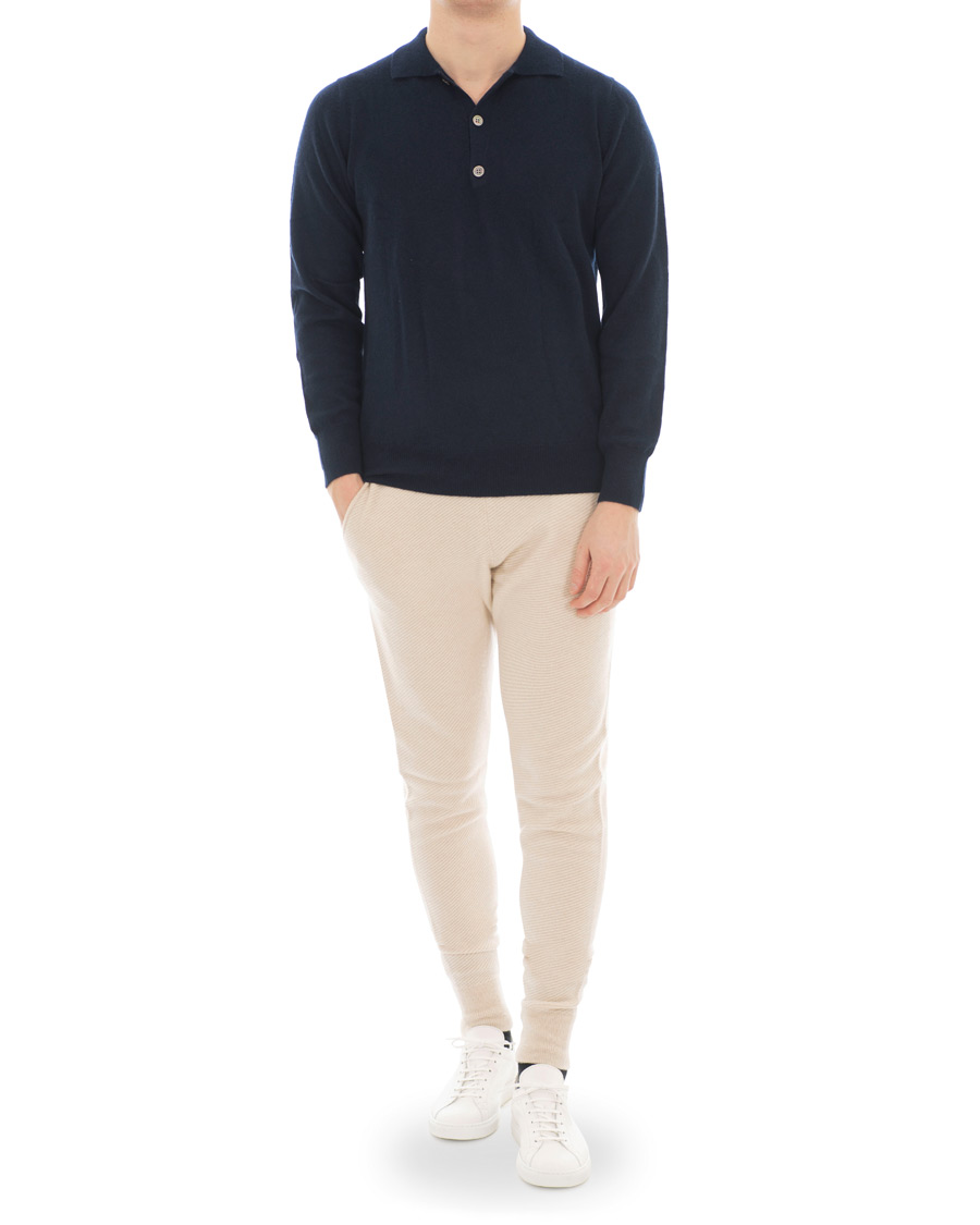 Herr | Byxor | Soft Goat | Cashmere Pants Beige