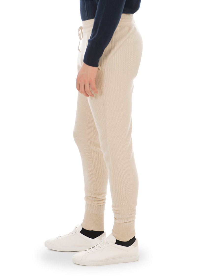 Herr | Byxor | Soft Goat | Cashmere Pants Beige