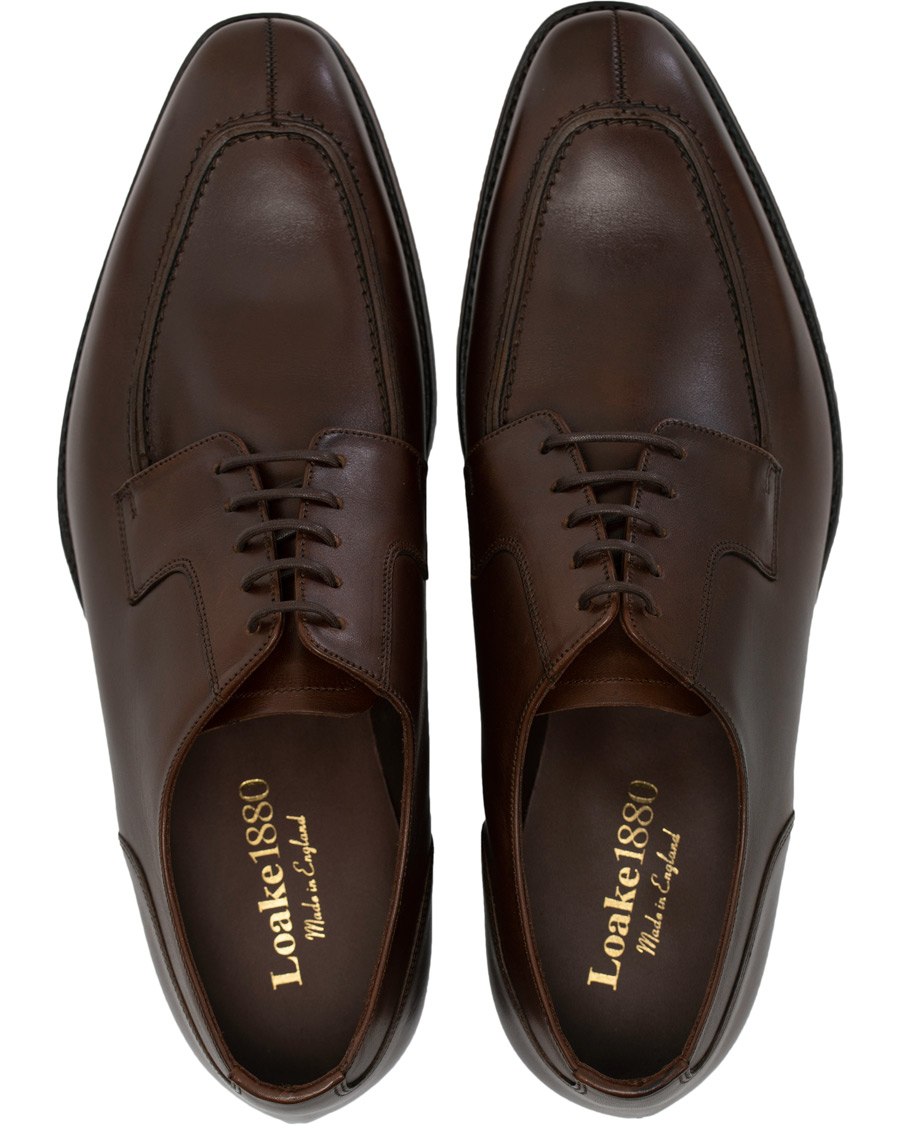 Herr | Loake 1880 Legacy Avon Derby Split Toe Dark Brown Calf | Loake 1880 Legacy | Avon Derby Split Toe Dark Brown Calf