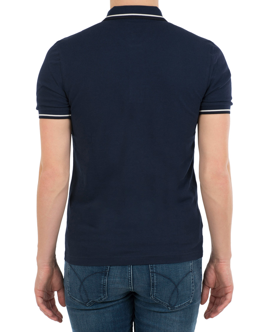 Herr | Pikéer | Fred Perry | Twin Tip Polo Carbon Blue