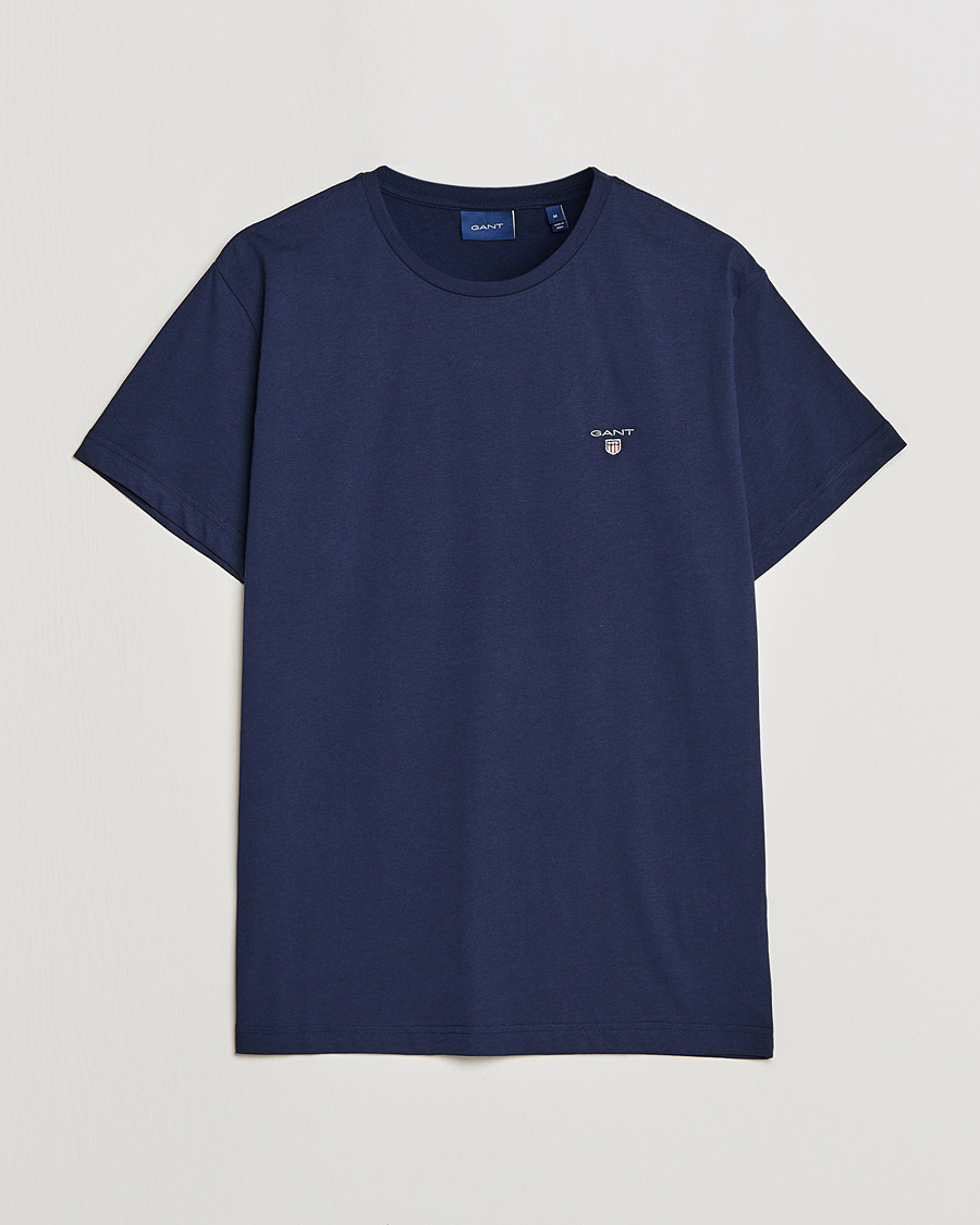 Herr | T-Shirts | GANT | The Original Solid Tee Evening Blue