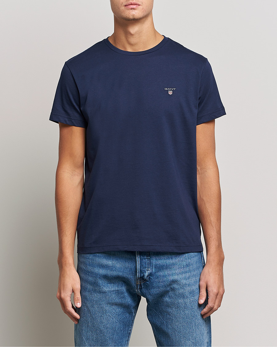 Herr | T-Shirts | GANT | The Original Solid Tee Evening Blue
