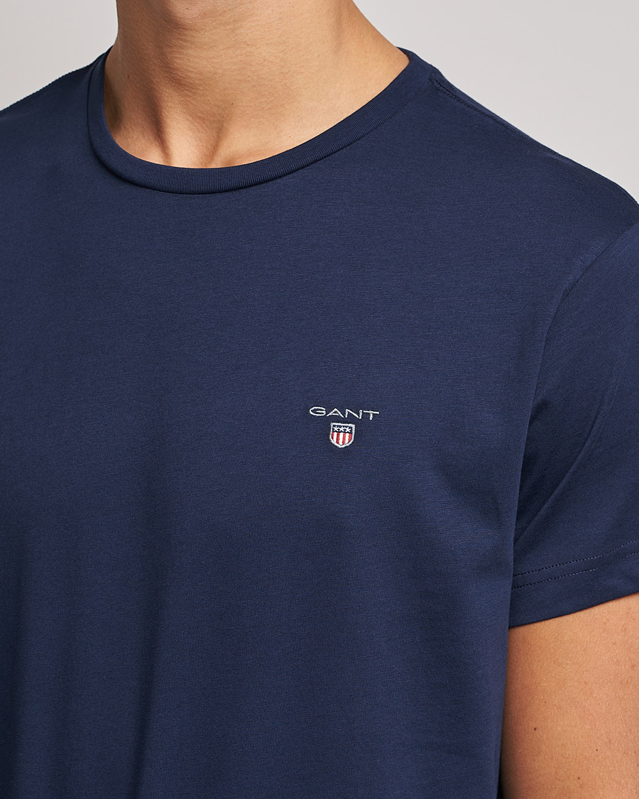 Herr | T-Shirts | GANT | The Original Solid Tee Evening Blue